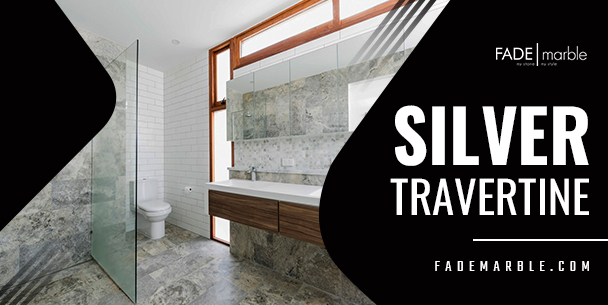 Silver travertine