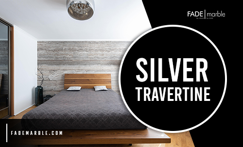 Silver travertine